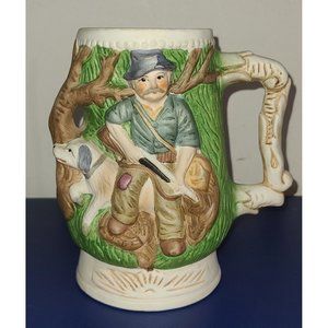 Vintage 3D Stein Price Products 6" Hunter With Dog